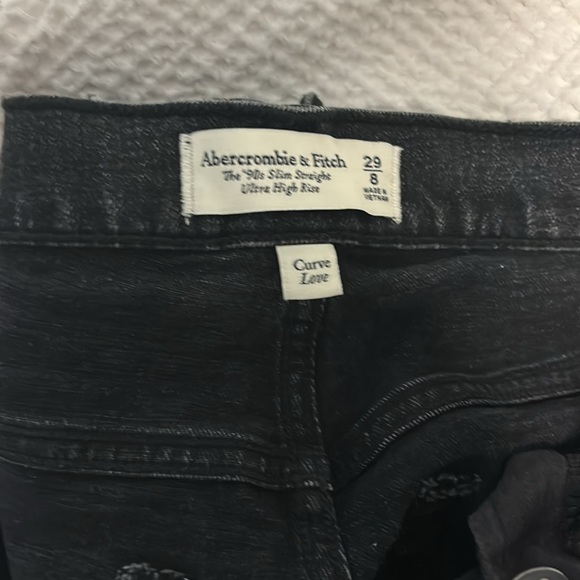 Abercrombie 90s Slim Straight Ultra High Rise Curve Jean - Picture 2 of 4